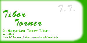 tibor torner business card